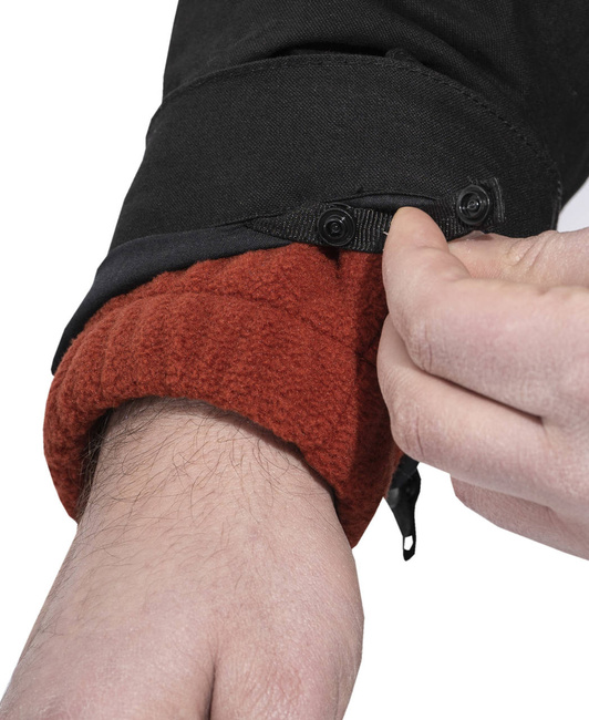 FLEECE JACKET WITH ZIPPER - ATHOS 2.0 - PENTAGON - BLACK