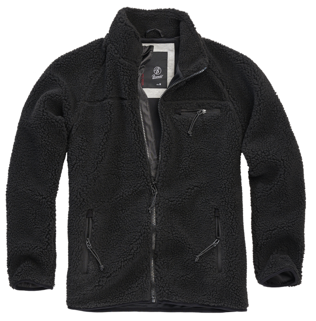 TEDDYFLEECE JACKET - BLACK - BRANDIT