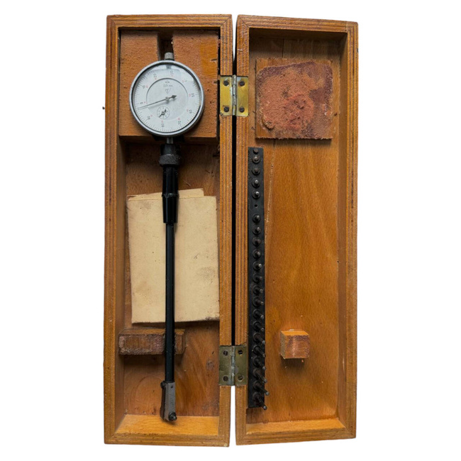 MACHINE WITH COMPARATOR FOR CHECKING BORES - FINA BUCURESTI - MILITARY SURPLUS ROMANIAN ARMY - IN GOOD CONDITION