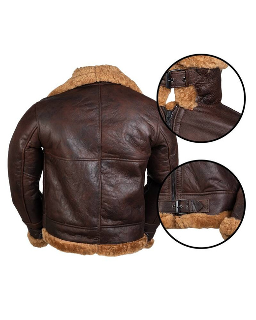 AMERICAN LAMBSKIN AVIATOR BOMBER JACKET B46 - MIL-TEC