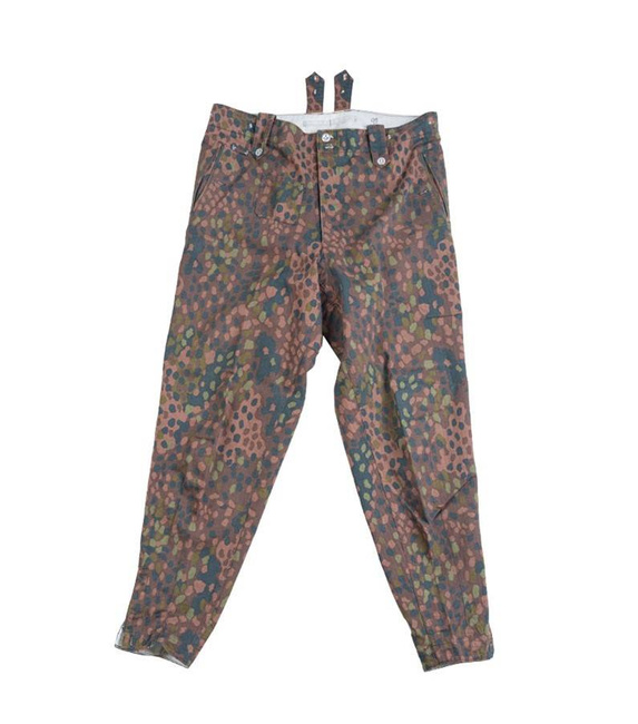 GERMAN WWII M44 PANTS REPRO - PEA CAMO - MILITARY SURPLUS - USED