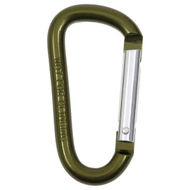 Carabiner, D 8mm x 8 cm, OD green