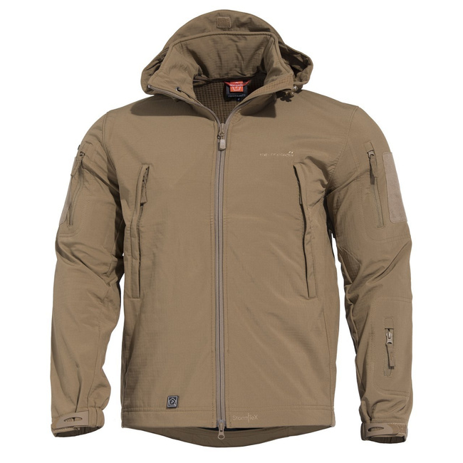 WATERPROOF RAIN JACKET - ARTAXES SOFTSHELL - PENTAGON - COYOTE
