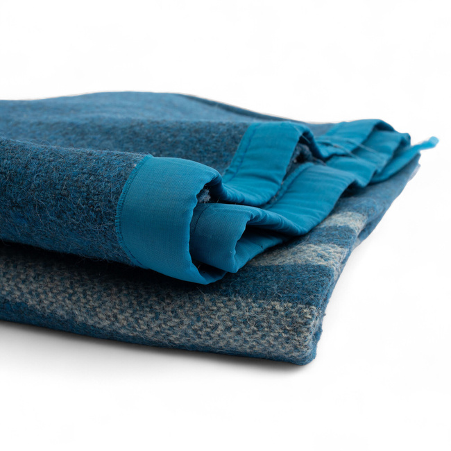 PURE WOOL VINTAGE BLANKET - 140x210 CM - VARIOUS COLORS - ROMANIAN ARMY MILITARY SURPLUS - DEGRADED