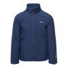 LINGEN SOFTSHELL JACKET FOR MEN - DARK BLUE/ ORANGE-RED - MAGNUM