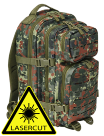 Backpack US Cooper LASERCUT medium - Flecktarn Camo