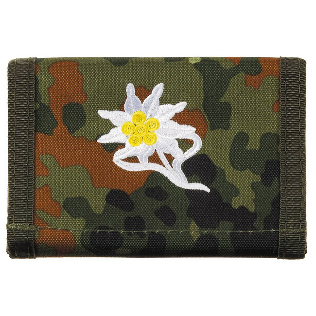 BW wallet - "Edelweiß" model - Flecktarn camouflage