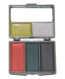 5-COLOUR CAMO FACE PAINT SET W/ MIRROR
