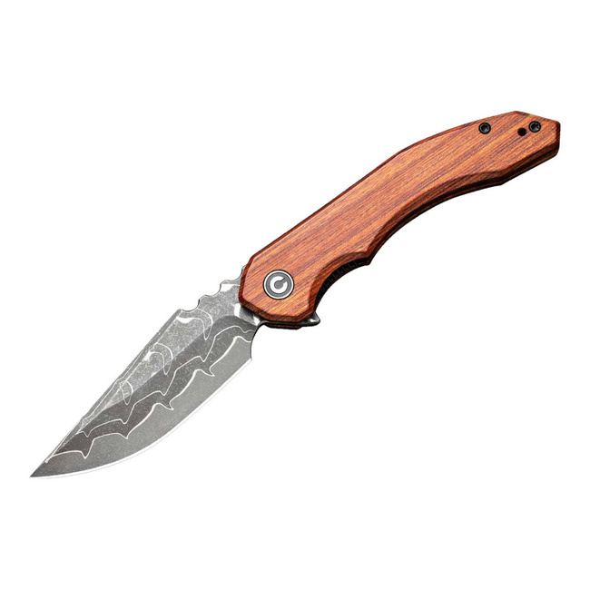 DAMASCUS KNIFE BLUETICK GUIBOURTIA DAMASCUS - CIVIVI