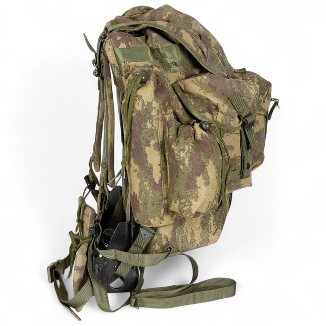 External Frame Backpack -Turkish Army Military Surplus - Turkish Armed Forces Digital Camo - M2008 Pattern - Used - Top Condition