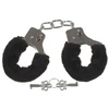 Handcuffs, plush, black