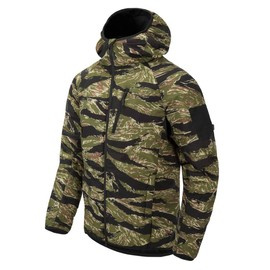 JACKET WITH HOOD - WOLFHOUND® - CLIMASHIELD® APEX - Helikon-Tex® - TIGER STRIPE
