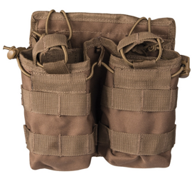 MAGAZINE DOUBLE POUCH - OPEN TOP - Mil-Tec - COYOTE
