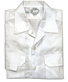 German White Service Shirt Short Sleeve Used