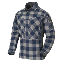MBDU FLANNEL SHIRT® - SLATE BLUE CHECKERED - HELIKON