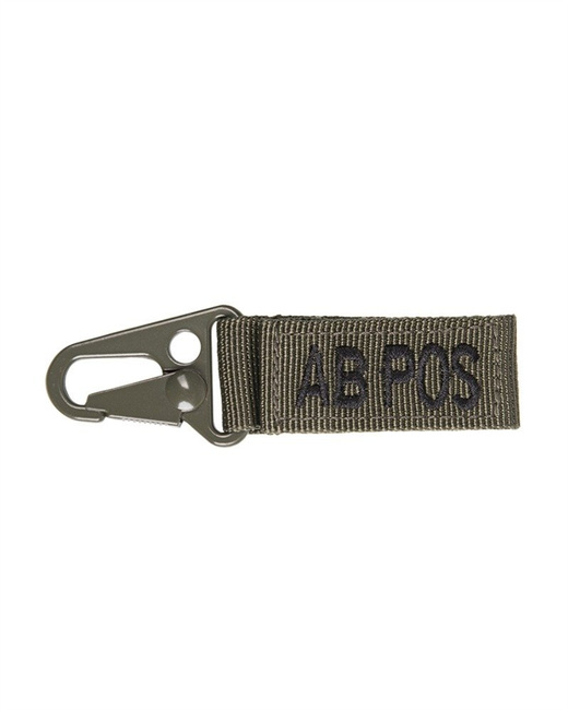 TACT. KEYHOLDER - BLOOD AB pos - 5 PC./PACK -  OD