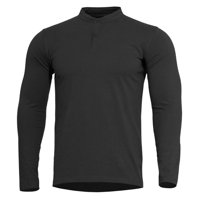 LONG SLEEVE SHIRT - ROMEO HENLEY 2.0 - PENTAGON - BLACK