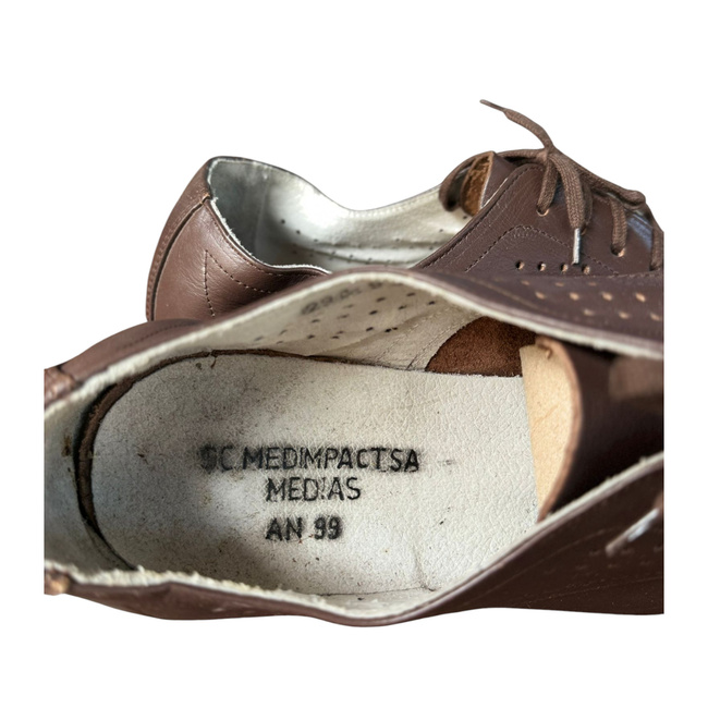 Summer shoes for men - RSR period - Romanian Army surplus - Brown - In good condition