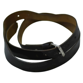 MILITARY LEATHER BELT - WITH BUCKLE - USED - ROMANIAN ARMY SURPLUS