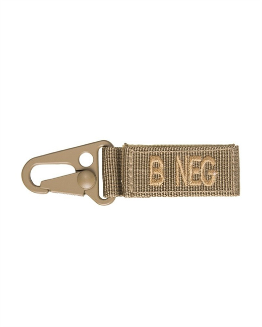 TACT. KEYHOLDER - BLOOD B neg - 5 PC./PACK - COYOTE