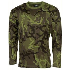 US SHIRT WITH LONG SLEEVES 170G/M2  - MFH® - M95 CZ CAMO