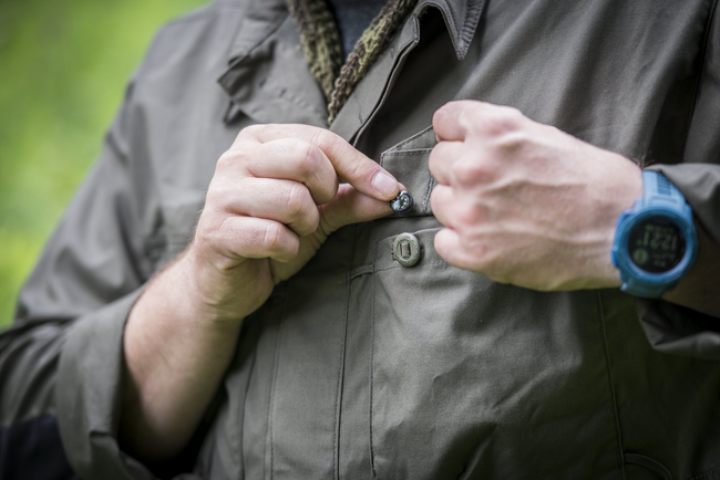 BUTTON COMPASS - SMALL - BLACK - HELIKON
