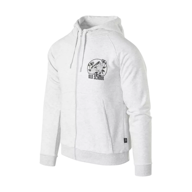 Old School Unisex Hoodie - Light Grey Melange - Helikon