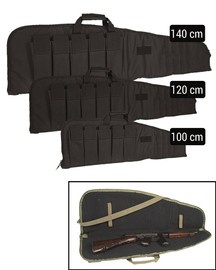 Black 100 CM RIFLE CASE WITH STRAP