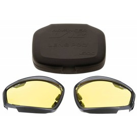 SPARE LENSES FOR SAFETY GOGGLES - ESS V12 - YELLOW - MILITARY SURPLUS - USED