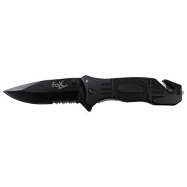 Jack Knife, one-handed, black, belt cutter, belt clip