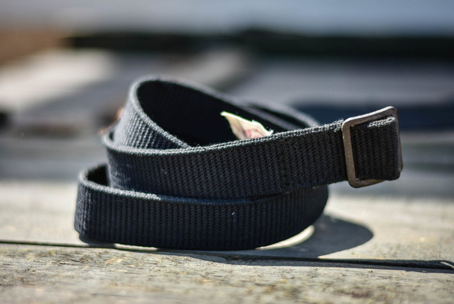 Black textile belt Romanian Army Surplus