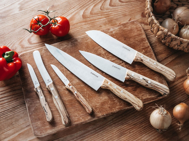 KITCHEN KNIFE TENERA CHEF'S KNIFE LARGE ICE BEECH - BOKER