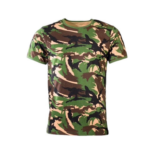 COTTON T-SHIRT - DPM CAMO - MILITARY SURPLUS FROM DUTCH ARMY - LIKE NEW