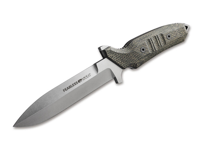 FIXED BLADE FEARLESS BURLAP MICARTA SW - VIPER