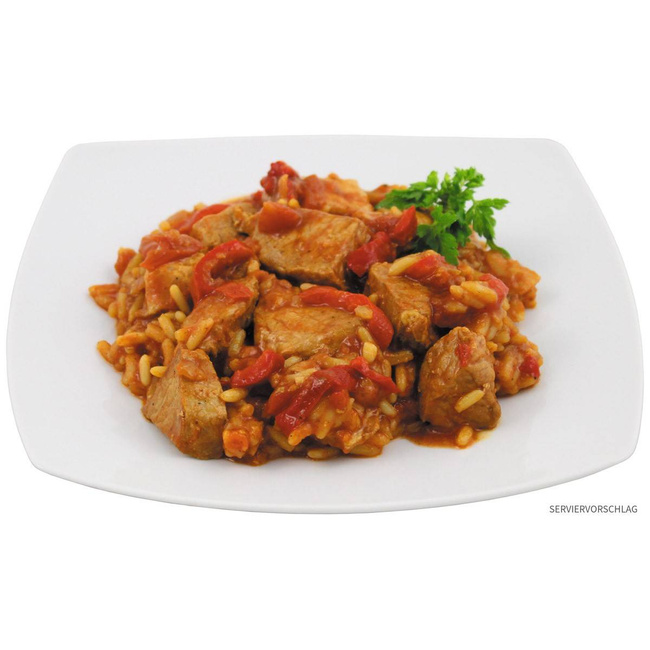 CANNED SERBIAN PORK WITH RICE - 400 G - SHELF LIFE 10 YEARS - MFH®