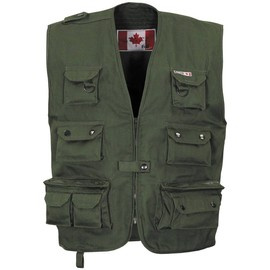 Canadian Outdoor Vest, OD GREEN