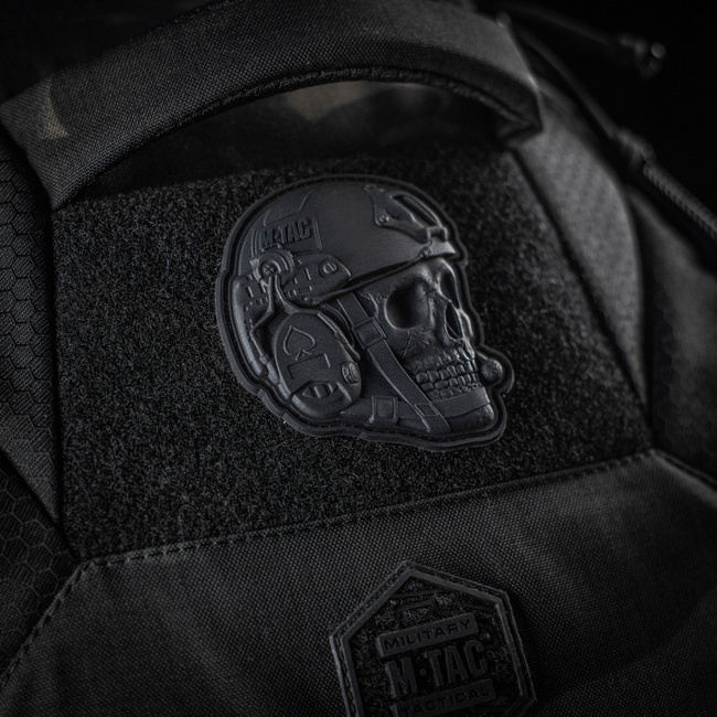 OPERATOR SKULL PATCH - 3D PVC - BLACK - M-TAC