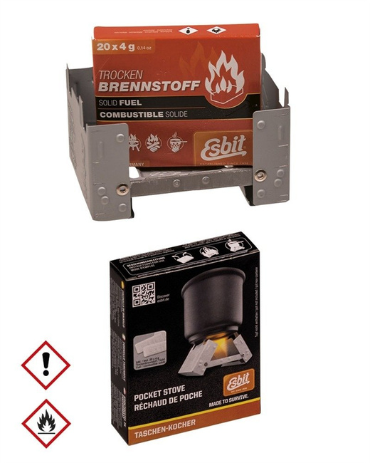 GERMAN FOLDABLE STOVE WITH FUEL TABLETS - ESBIT