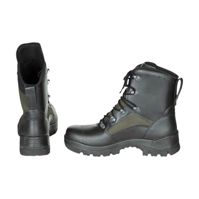 TROPICAL BOOTS - GERMAN ARMY MILITARY SURPLUS BW - GREEN OD/BLACK - LIKE NEW