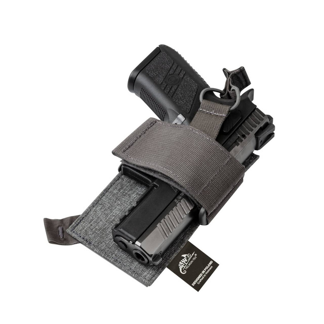 INVERTED PISTOL HOLDER INSERT - NYLON POLYESTER BLEND - GREY MELANGE