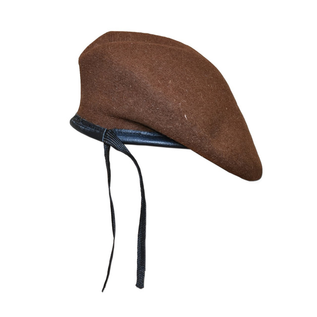 Brown Beret with Insignia