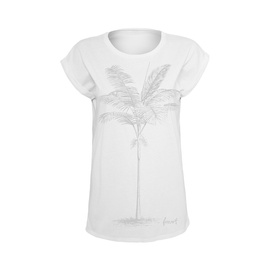 WOMEN'S T-SHIRT - FORVERT PRINT - WHITE - FONTANA - BRANDIT