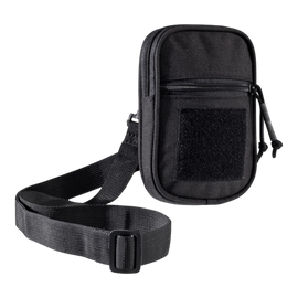 Travel shoulder bag with Velcro - Black