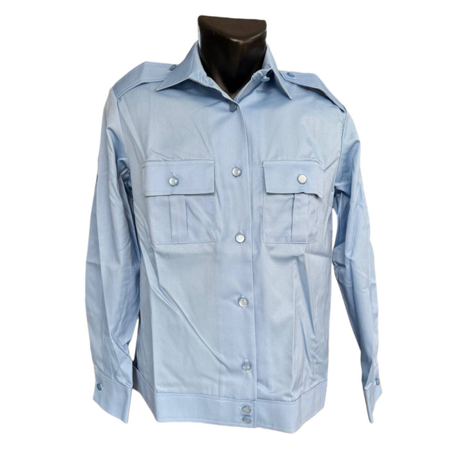 CADRES SHIRT WITH POCKETS, EPAULETTES AND HEM BAND - MEN - BLUE