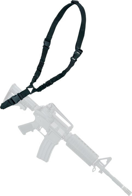 TACTICAL ASSAULT SLING - WITH 1 ATTACHMENT POINT - DEFCON 5 - BLACK