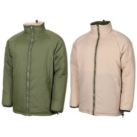 BRITISH REVERSIBLE THERMAL JACKET - MFH® - OD GREEN/KHAKI
