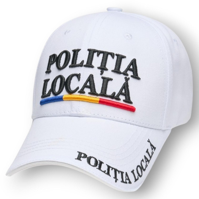 Local Police Cap – 3D Embroidery Premium – 100% Cotton – Adjustable – White – New Model