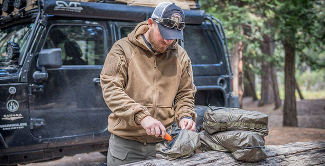 SET OF BAGS - PAKCELL SET® - POLYESTER RIPSTOP - Helikon-Tex® - PL WOODLAND