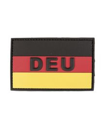 PVC 3D PATCH WITH HOOK and LOOP CLOSURE - FLAG OF GERMANY "DEU" - COLORED - Mil-Tec - LARGE