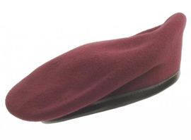 GENUINE GERMAN ARMY BERET - WINE RED